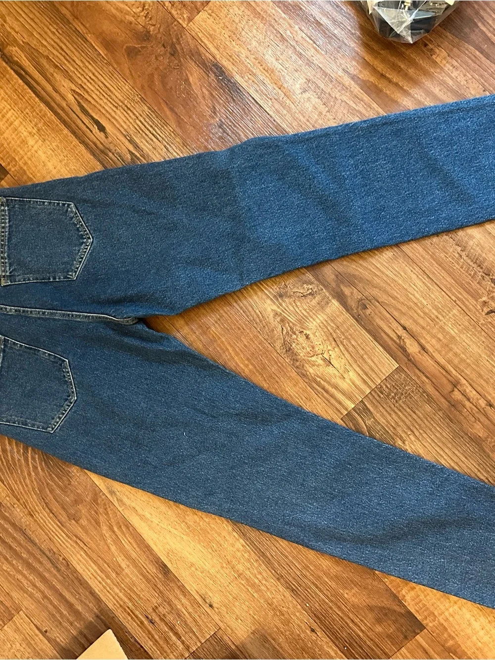 Nasty Gal Dark Blue Slim Straight Jeans